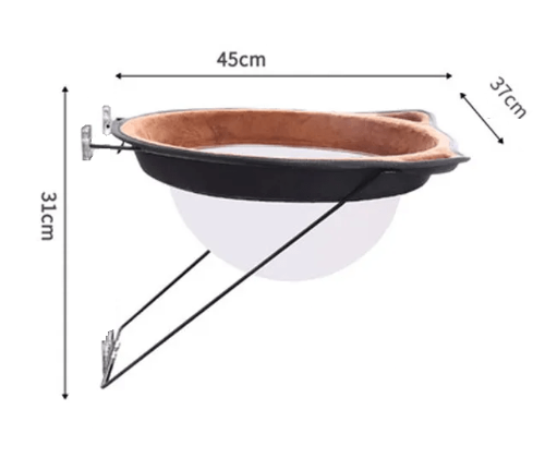 Hamac chat fenêtre FéliFeutreVitro™ dimensions