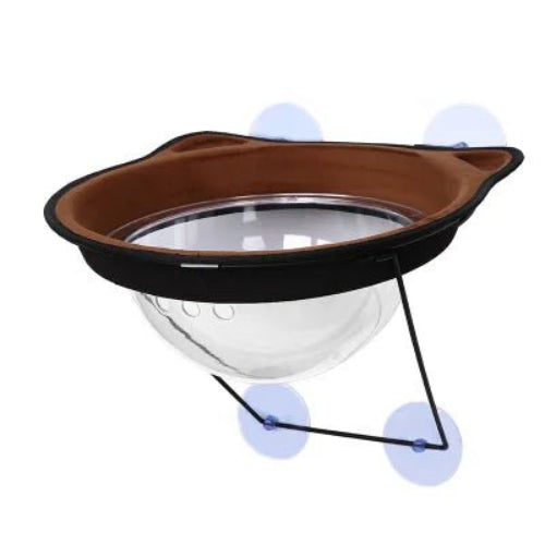 Hamac chat fenêtre FéliFeutreVitro™ marron