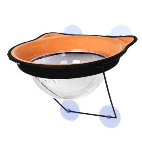 Hamac chat fenêtre FéliFeutreVitro™ orange