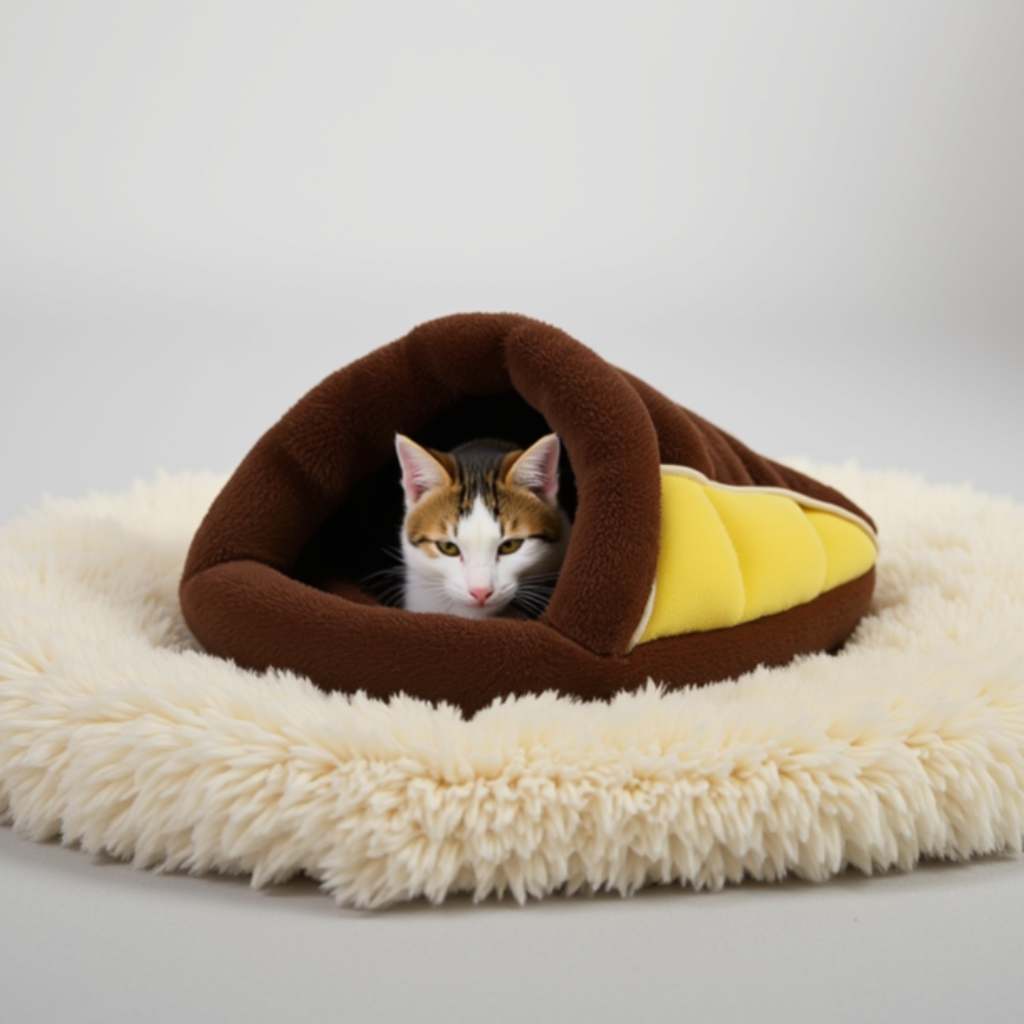 IA Panier pour chat CalinVeloursâą brun