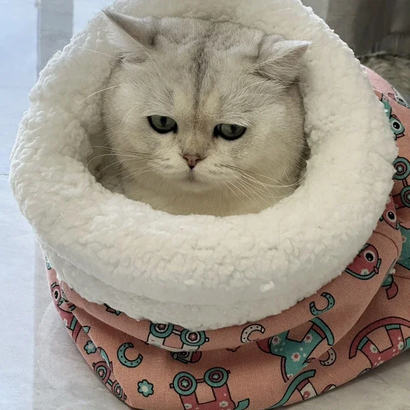 Panier chat CatSleepingBagâą principale Rose Debout
