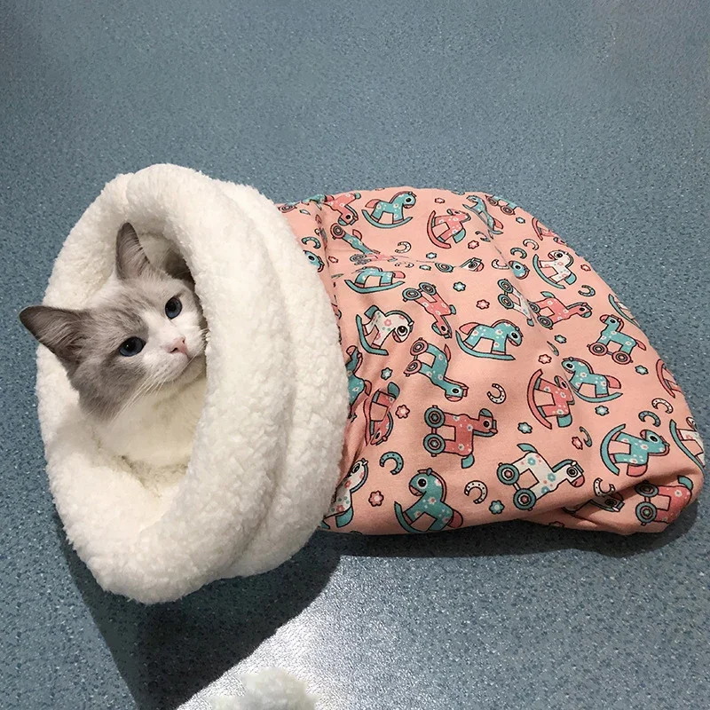 Panier chat CatSleepingBagâą cheval rose et grisgris