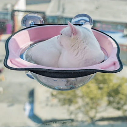 Hamac chat fenêtre FéliFeutreVitro™ rose