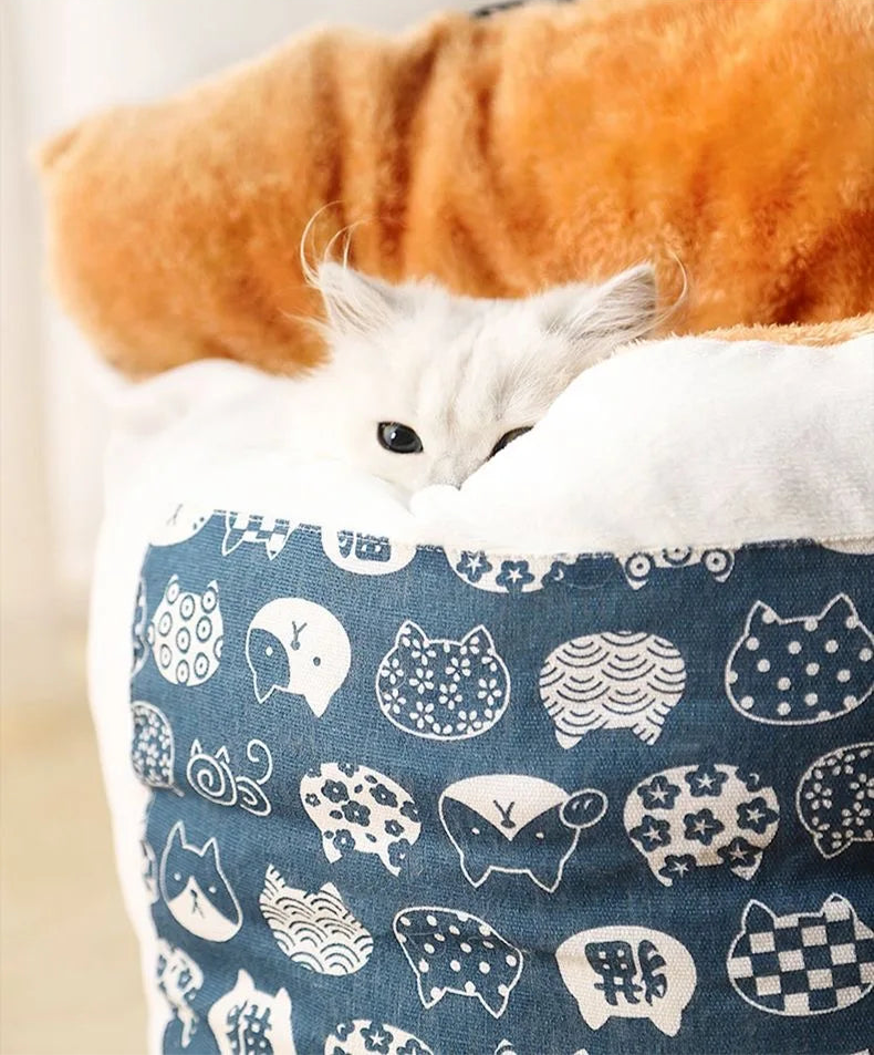 Lit pour chat WabiPlush™ coucou