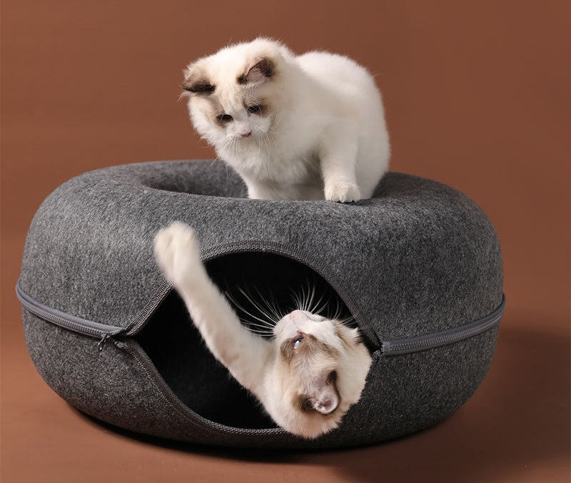 Niche pour chat ChatCondo Gris jeux chats blanc