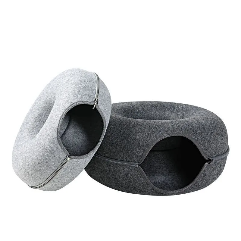 Niche pour chat ChatCondo deux tons de gris