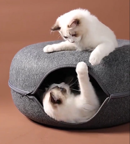 Niche pour chat ChatCondo gris foncé jeux