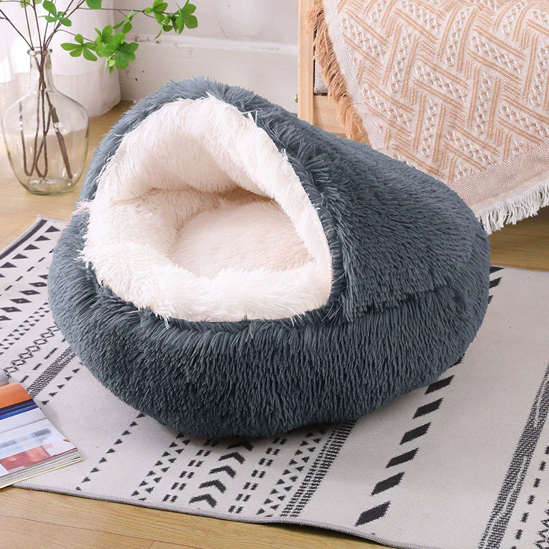 Panier Chat PlushCavern™ Gris fonce