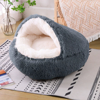 Panier Chat PlushCavern™ Gris fonce