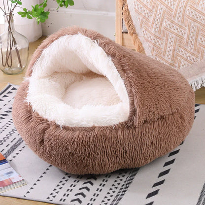 Panier Chat PlushCavern™ marron