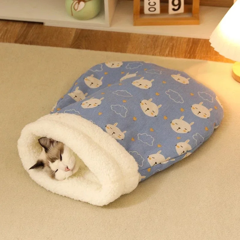 Panier chat CatSleepingBag™ lapin bleu