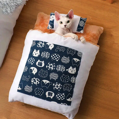 Lit-pour-chat-WabiPlush chat poils court