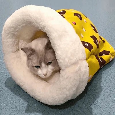 Couchage Chat - CatSleepingBag™ - Jaune - SommeilChat.com