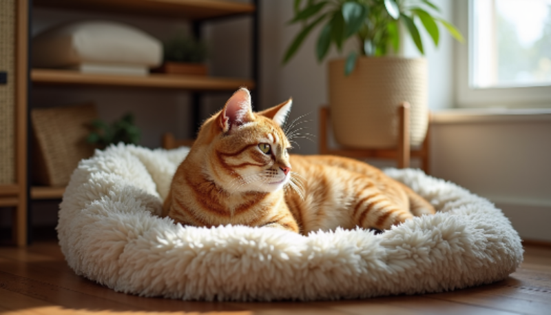 coussin chat blanc theme SommeilChat
