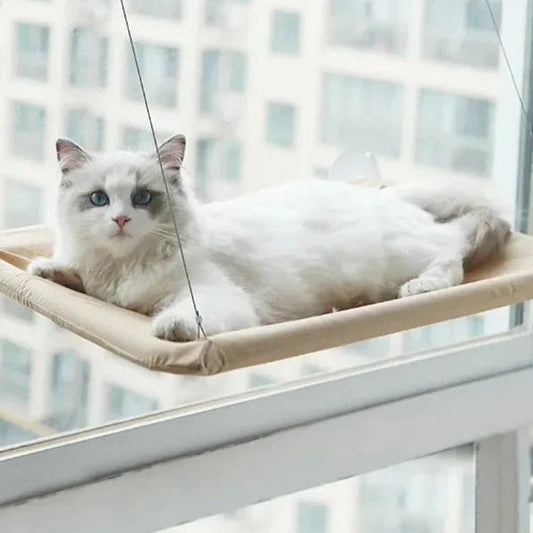 Hamac Chat fenetre  PetCatHangingBed™ - Jaune Clair - SommeilChat.com