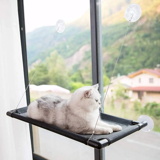 Hamac Chat fenetre PetCatHangingBed™ - Noir - Sommeil Chat