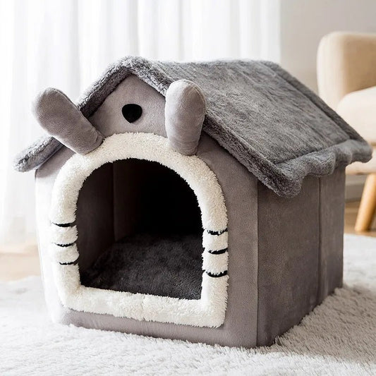 Maison Chat - PetCocon™ - Gris - Sommeil Chat