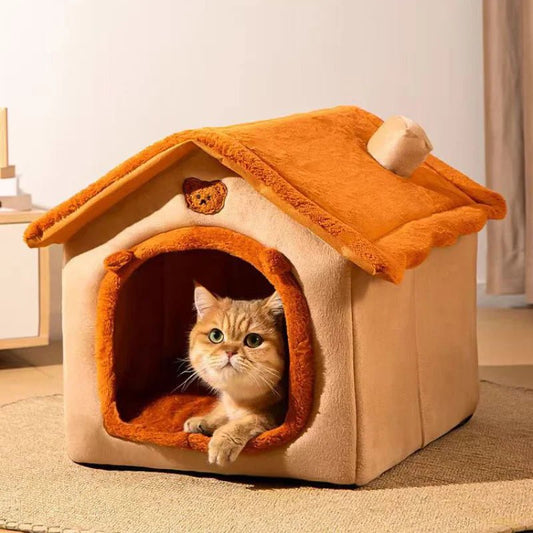 Maison Chat - PetCocon™ - Marron - Sommeil Chat