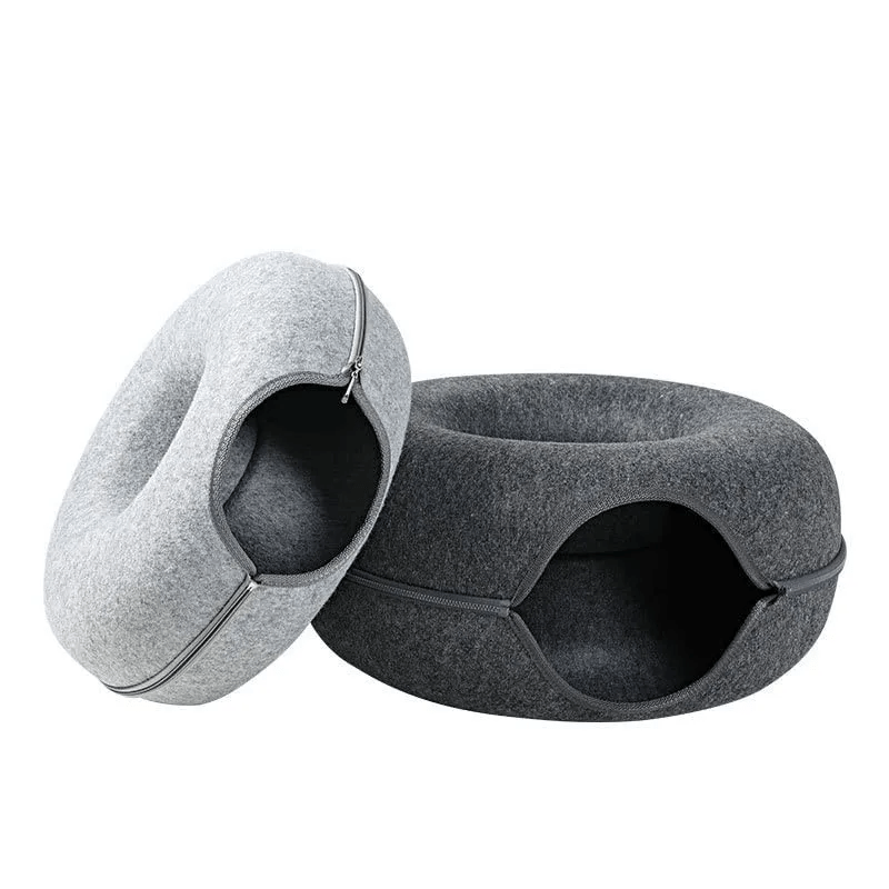 Niche pour chat ChatCondo deux tons de gris
