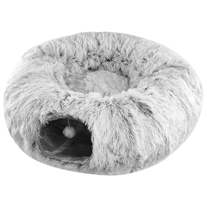 Niche pour chat FluffyTunnel gris