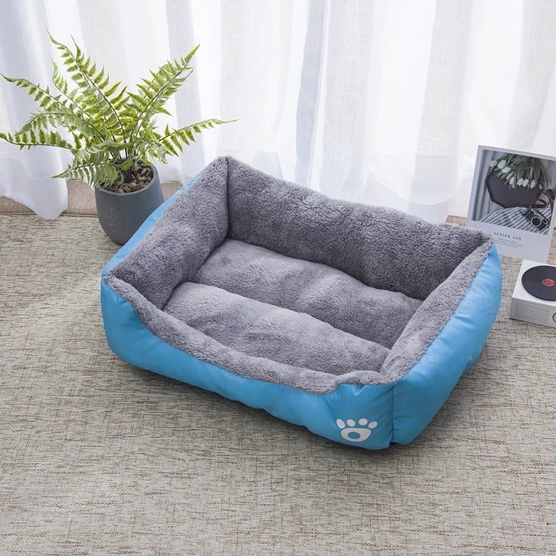 Panier Chat NidConfoVelour™ bleu