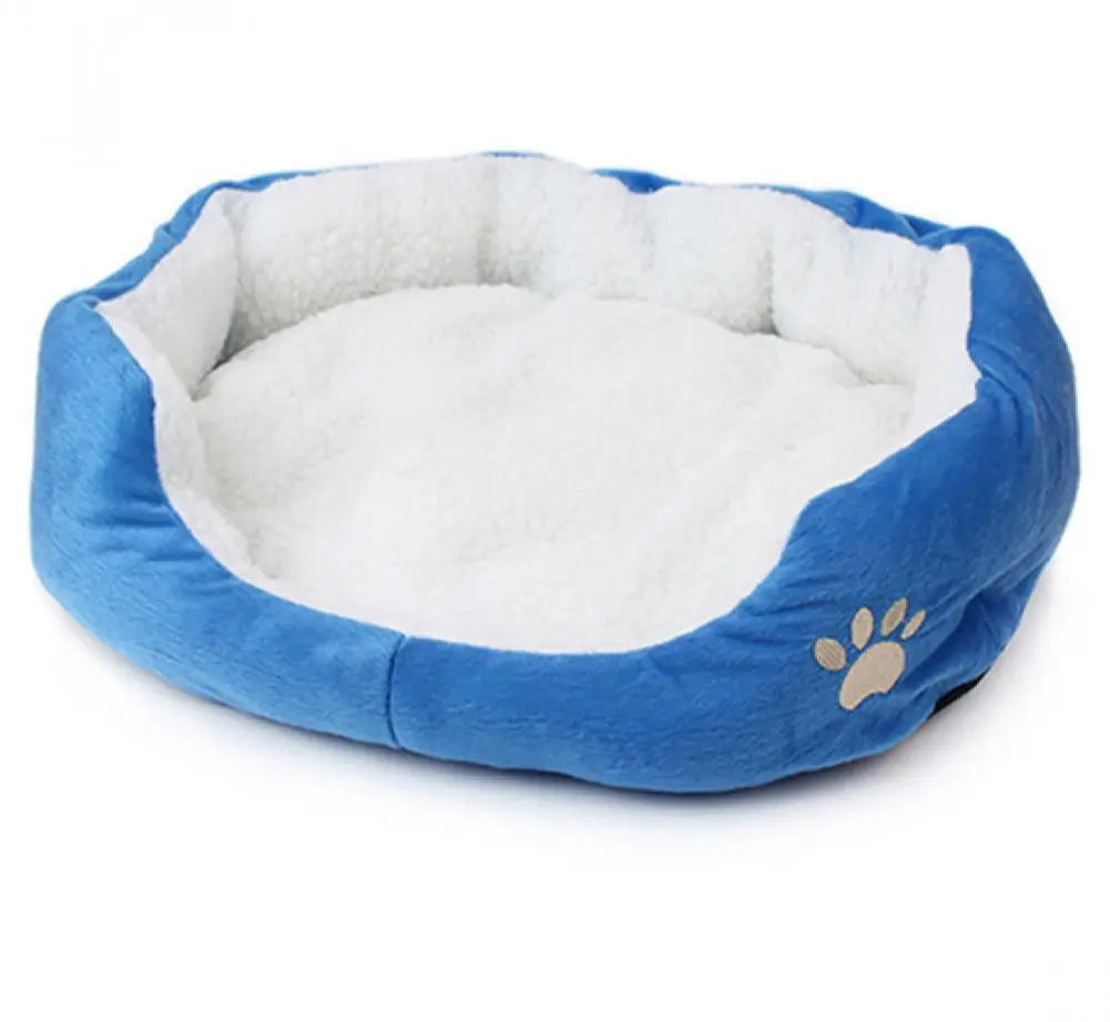 Panier pour chat CocoonVelours™ bleu