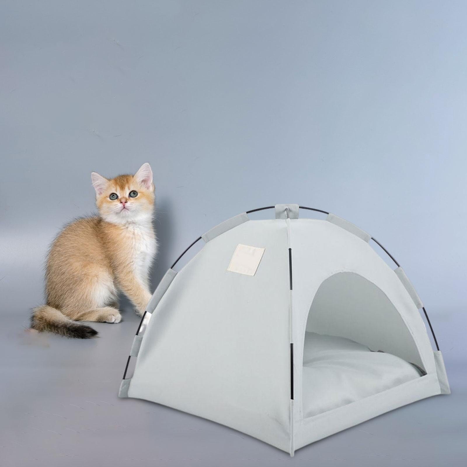 Tente Chat - CatTentBed™ - Gris Cyan - SommeilChat