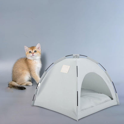 Tente Chat - CatTentBed™ - Gris Cyan - SommeilChat